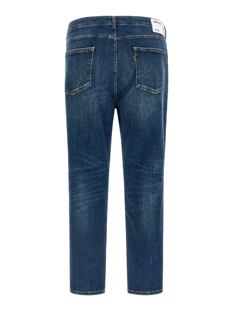 Blue Cotton Cropped Jeans alternative