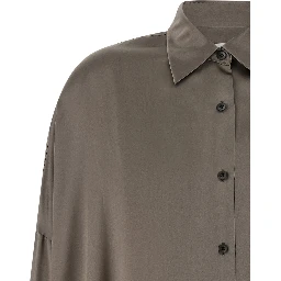 Gray Silk Blouse