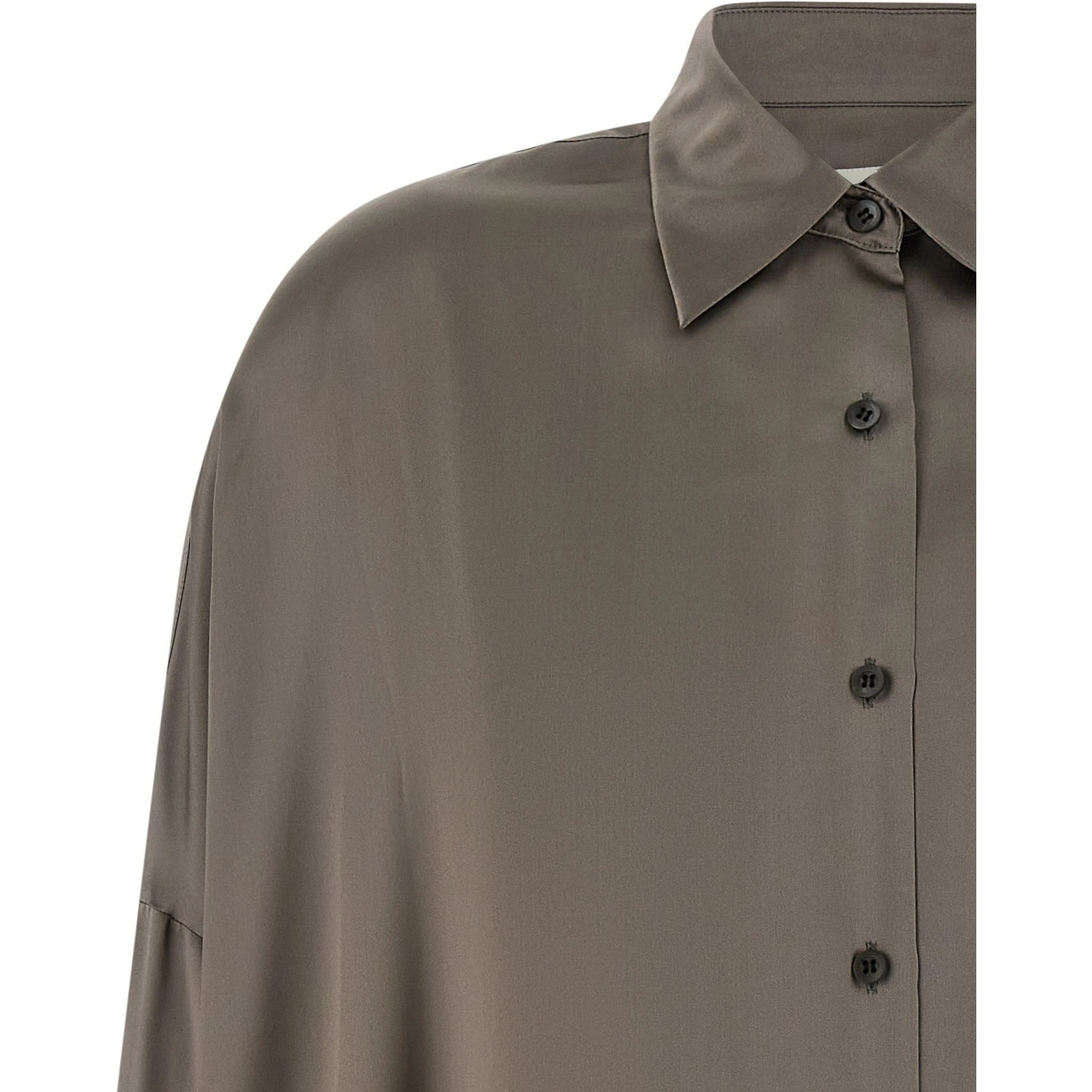 Gray Silk Blouse