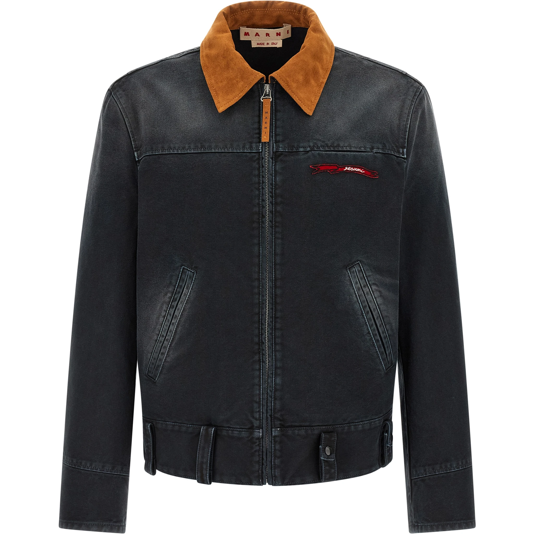 Gray Cotton Denim Jacket