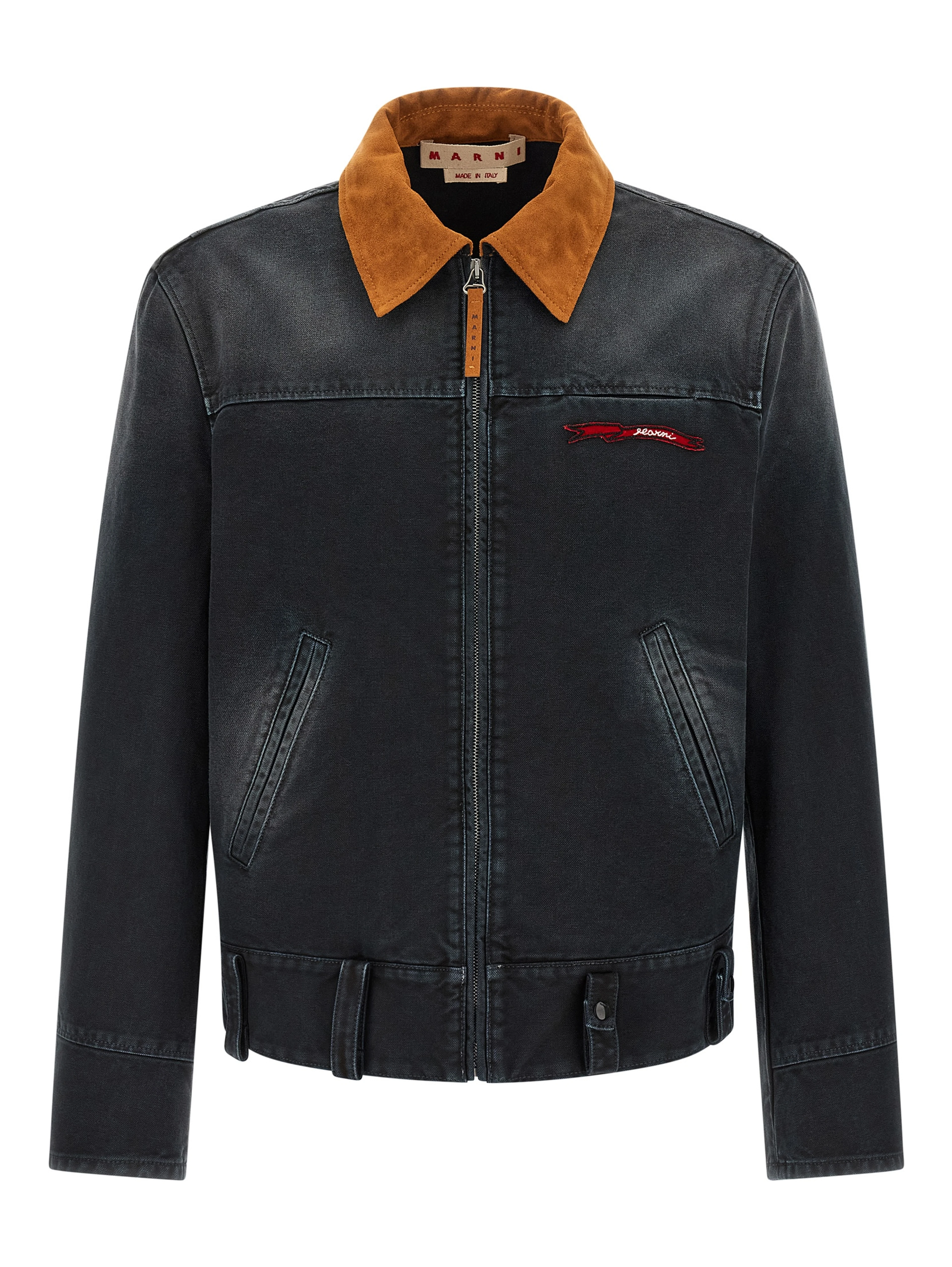 Gray Cotton Denim Jacket