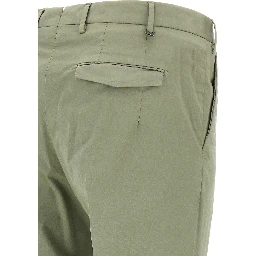 Bicolor Cotton Casual Pants