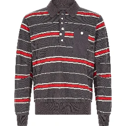 Gray Cotton Polo Shirt