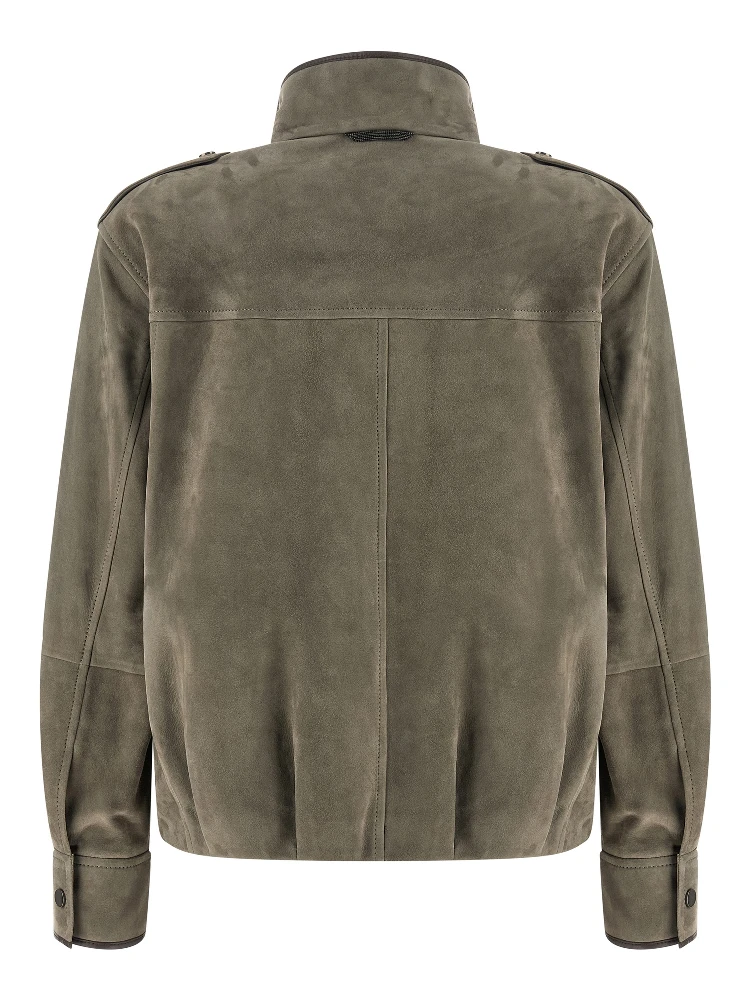 Gray Calfskin Leather Jacket alternative