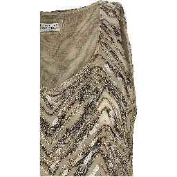 Beige Silk Tank Tops
