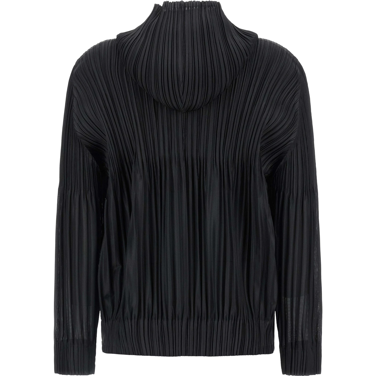 Black Polyester Cardigan