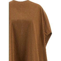 Brown Cotton Long Dress