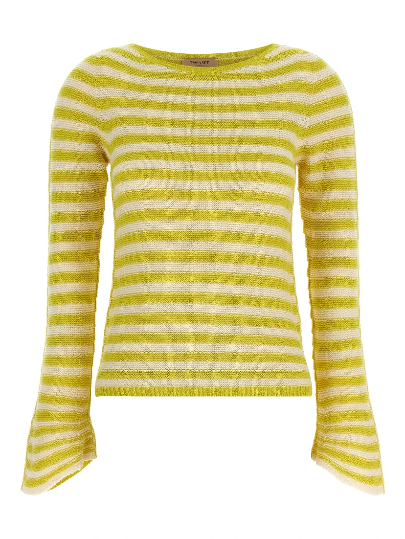 Bicolor Cotton Cardigan