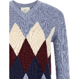 Blue Cotton Cardigan