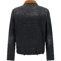 Gray Cotton Denim Jacket