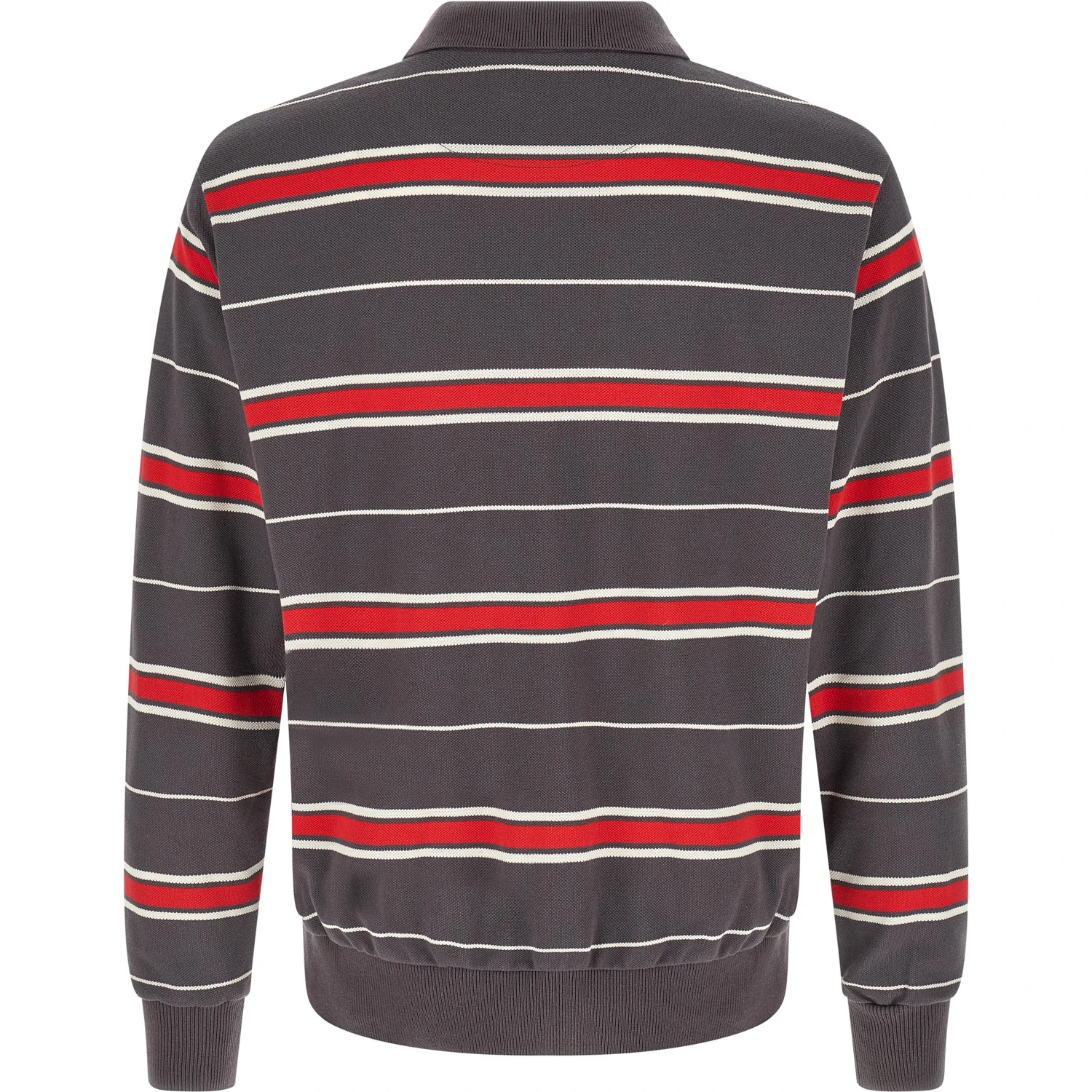 Gray Cotton Polo Shirt
