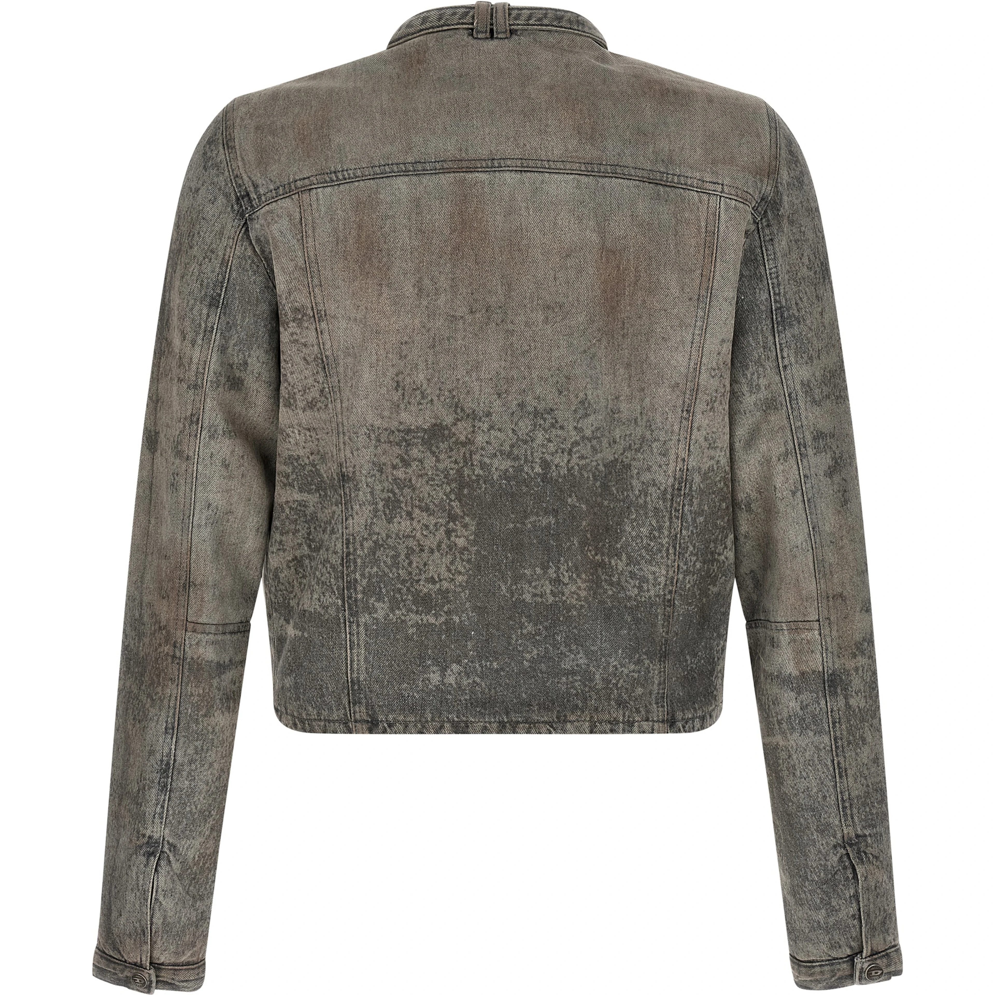 Gray Cotton Denim Jacket
