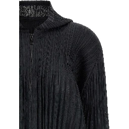 Black Polyester Cardigan