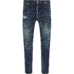 Blue Cotton Jeans Denim