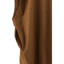 Brown Cotton Long Dress