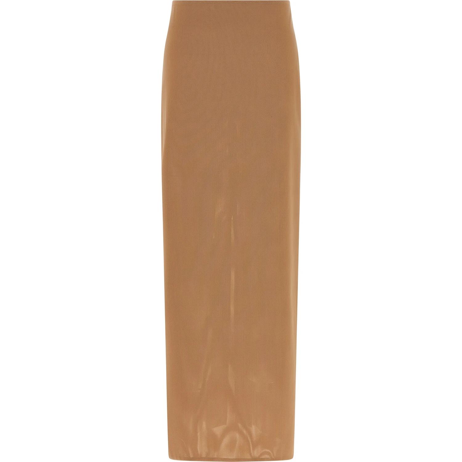 Beige Polyamide Midi Skirt