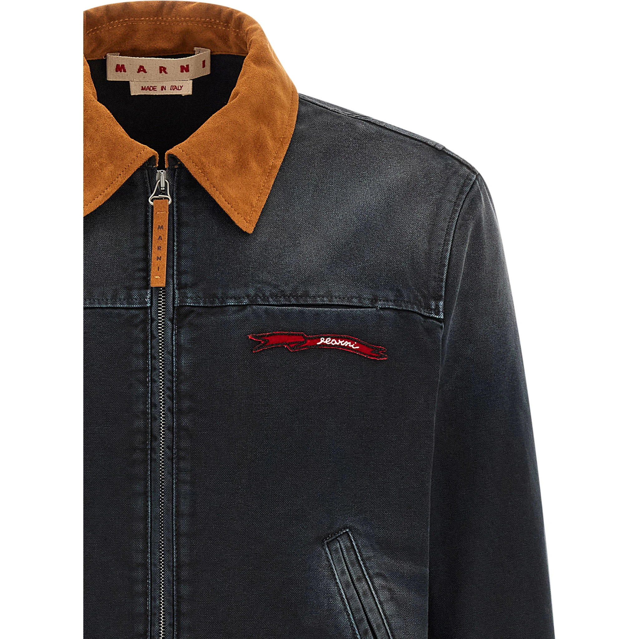 Gray Cotton Denim Jacket