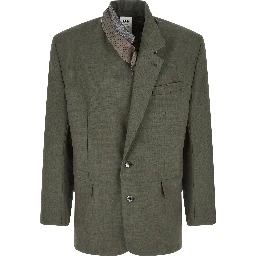 Bicolor Virgin Wool Blazer