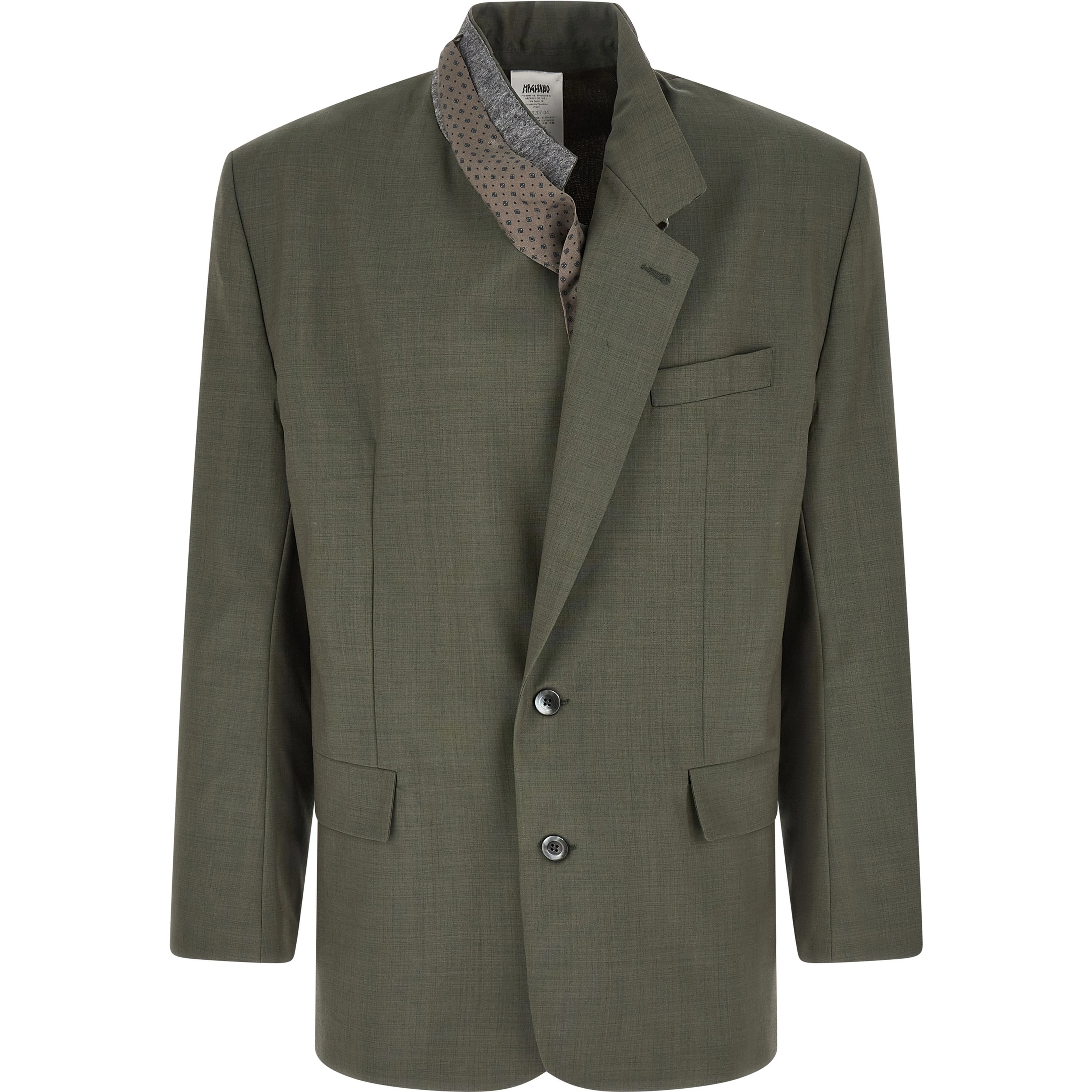Bicolor Virgin Wool Blazer