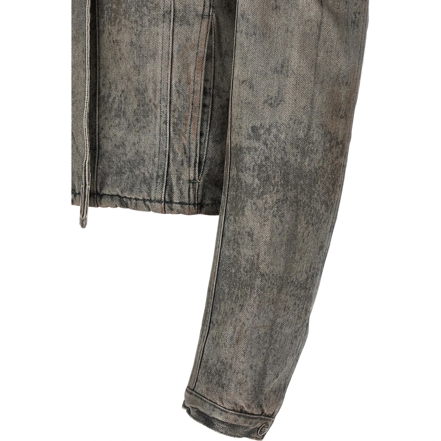 Gray Cotton Denim Jacket