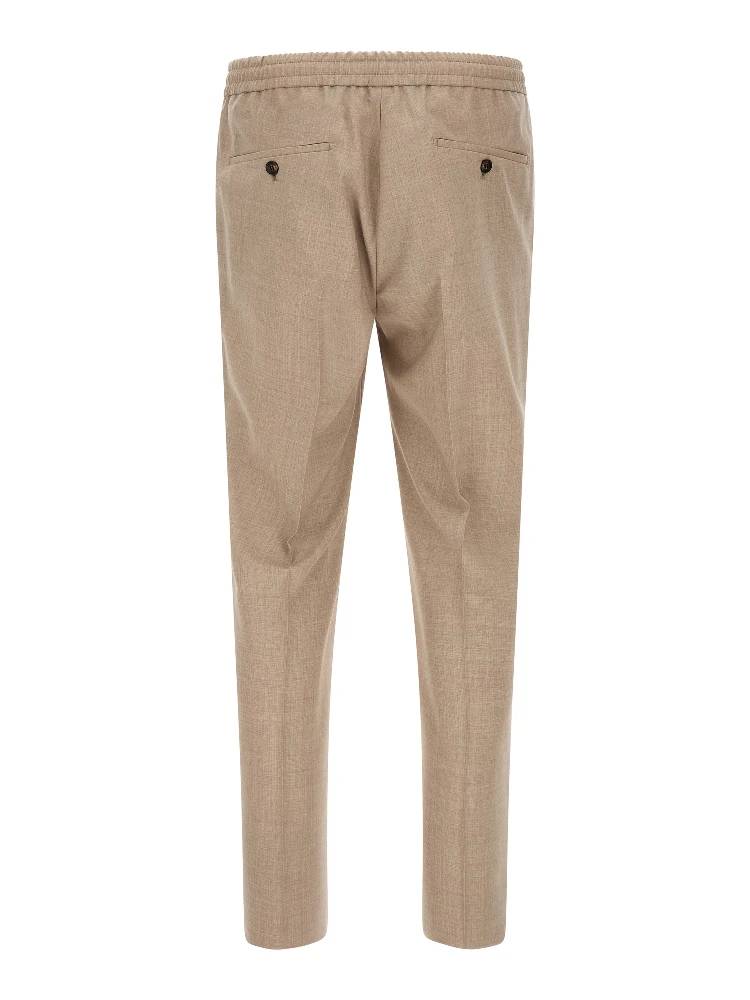 Beige Virgin Wool Casual Pants alternative