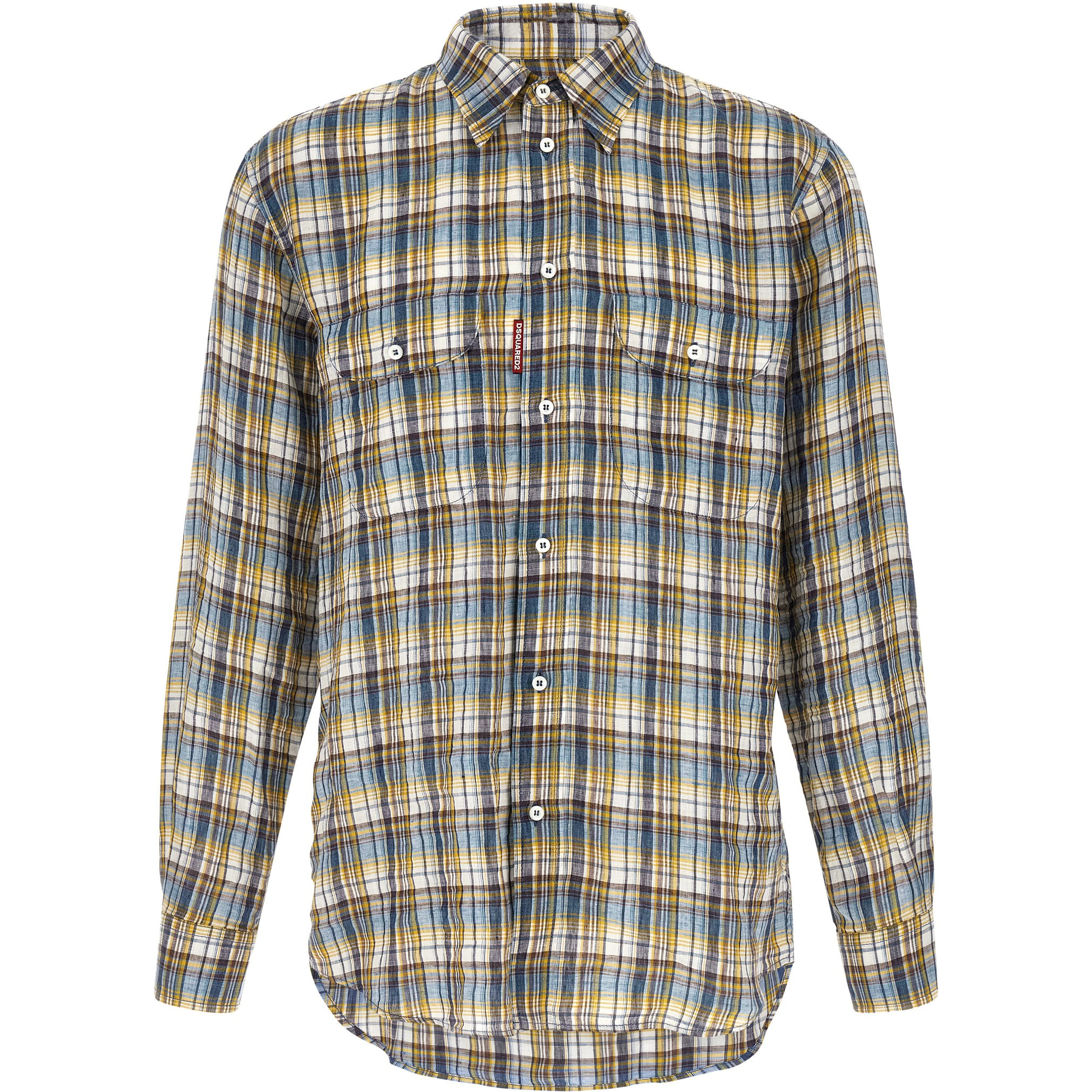 Multicolor Linen Blouse
