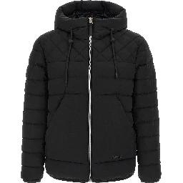 Black Nylon Full-Length Jacket