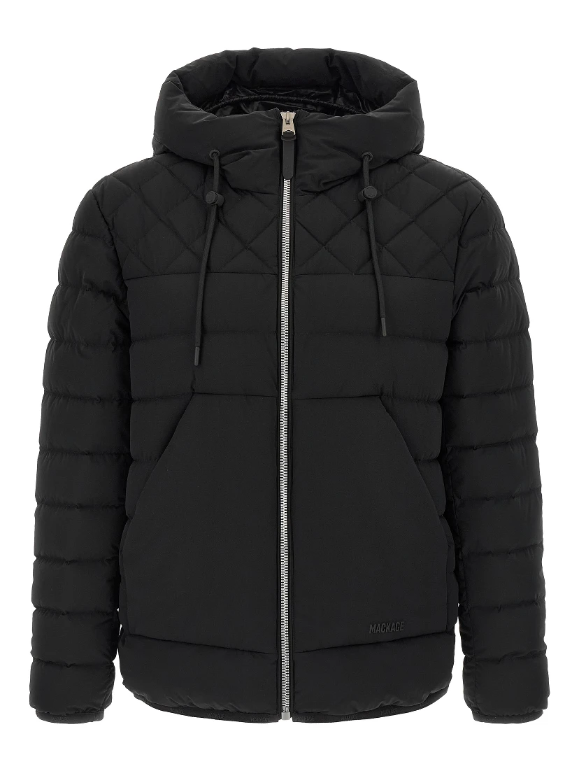 Black Nylon Full-Length Jacket