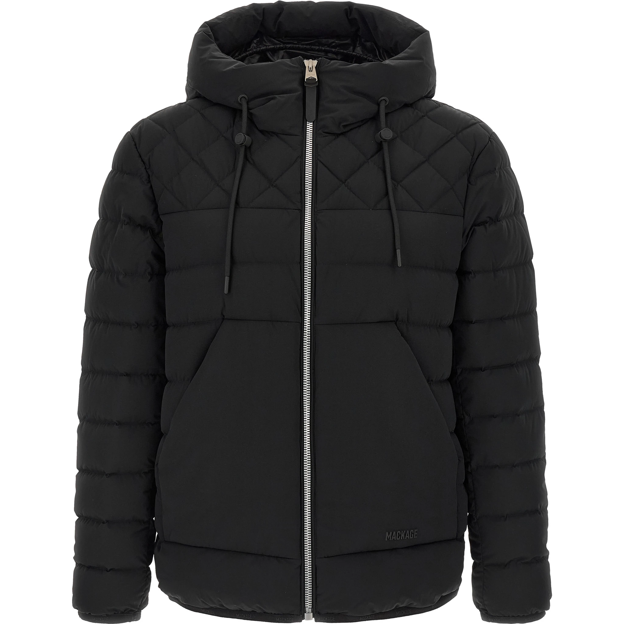 Black Nylon Full-Length Jacket