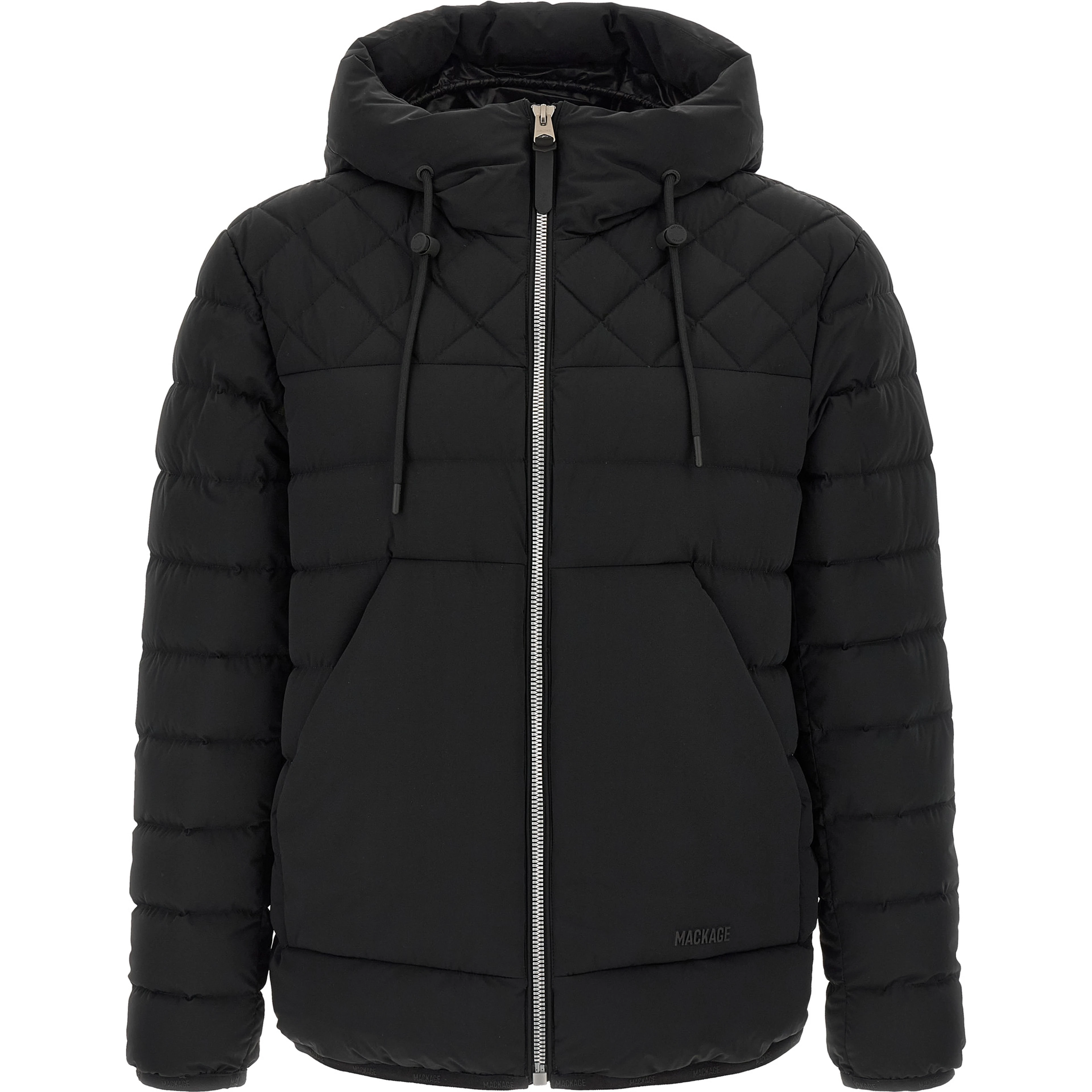 Black Nylon Full-Length Jacket