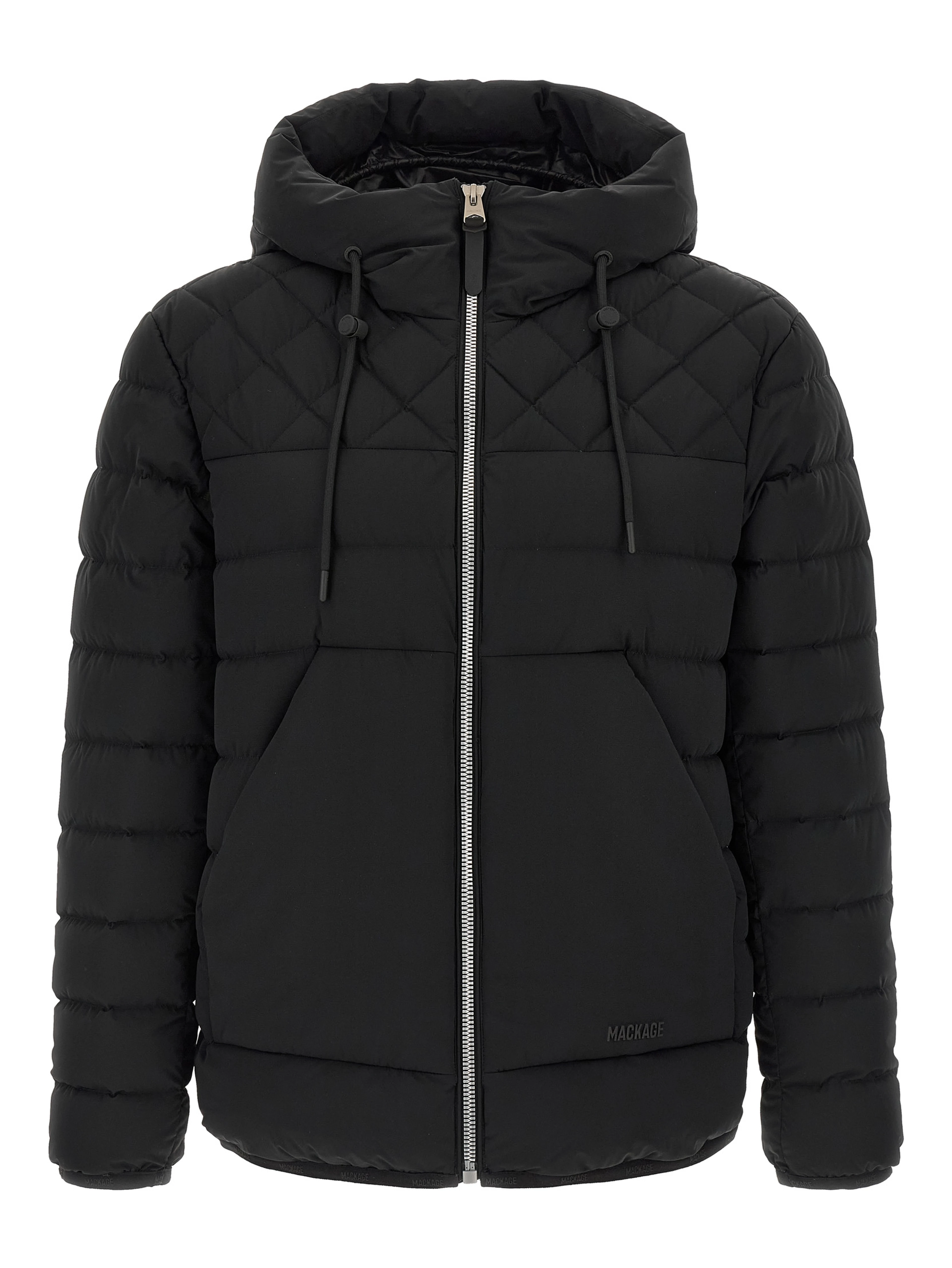 Black Nylon Full-Length Jacket