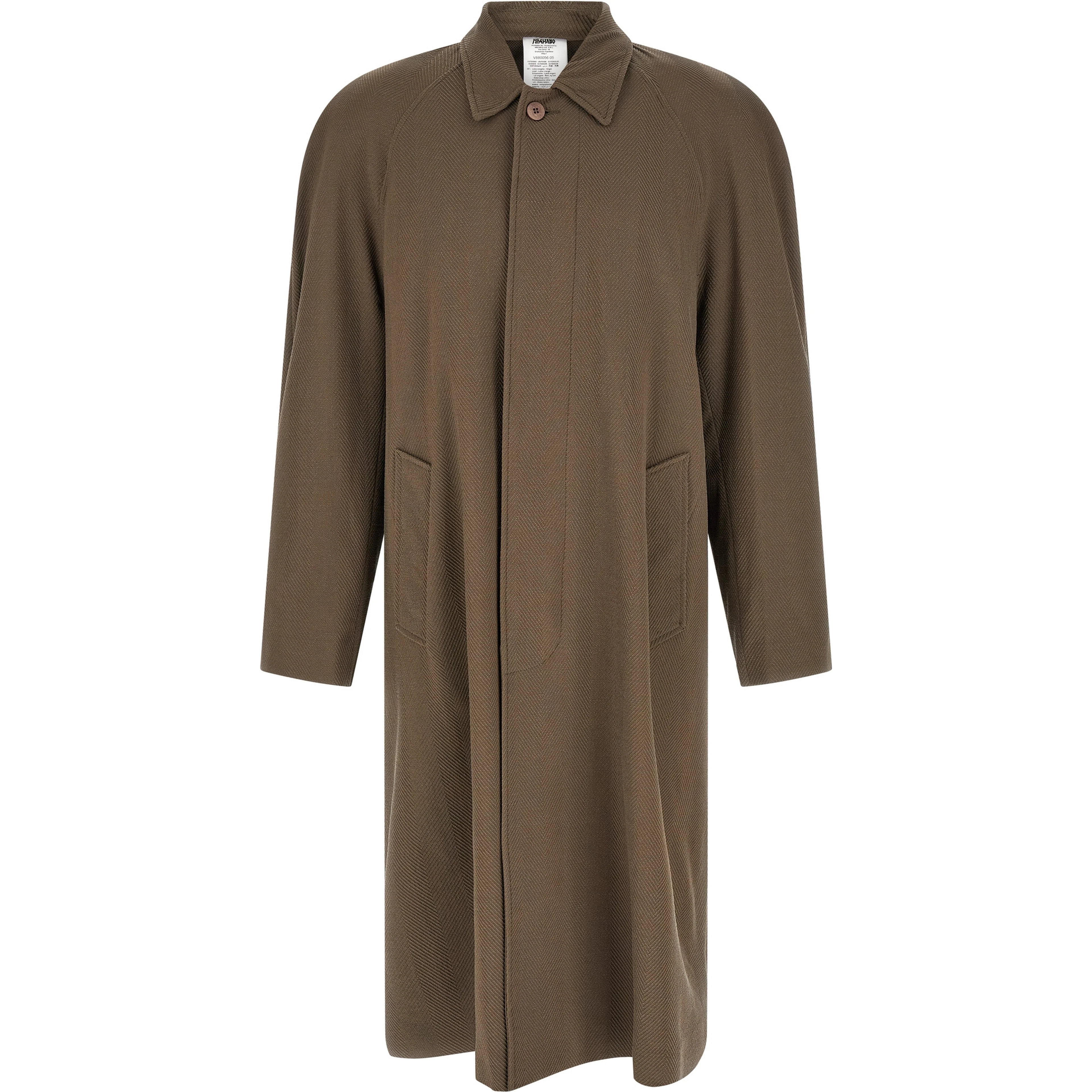 Beige Virgin Wool Coat
