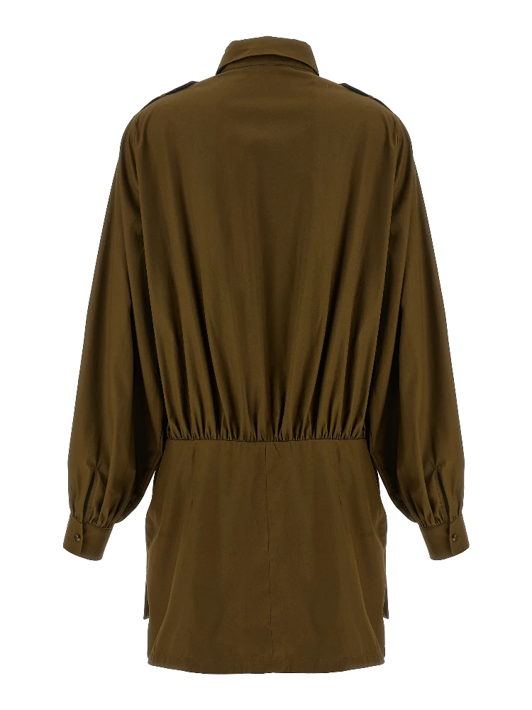 Brown Cotton Short Dress alternative