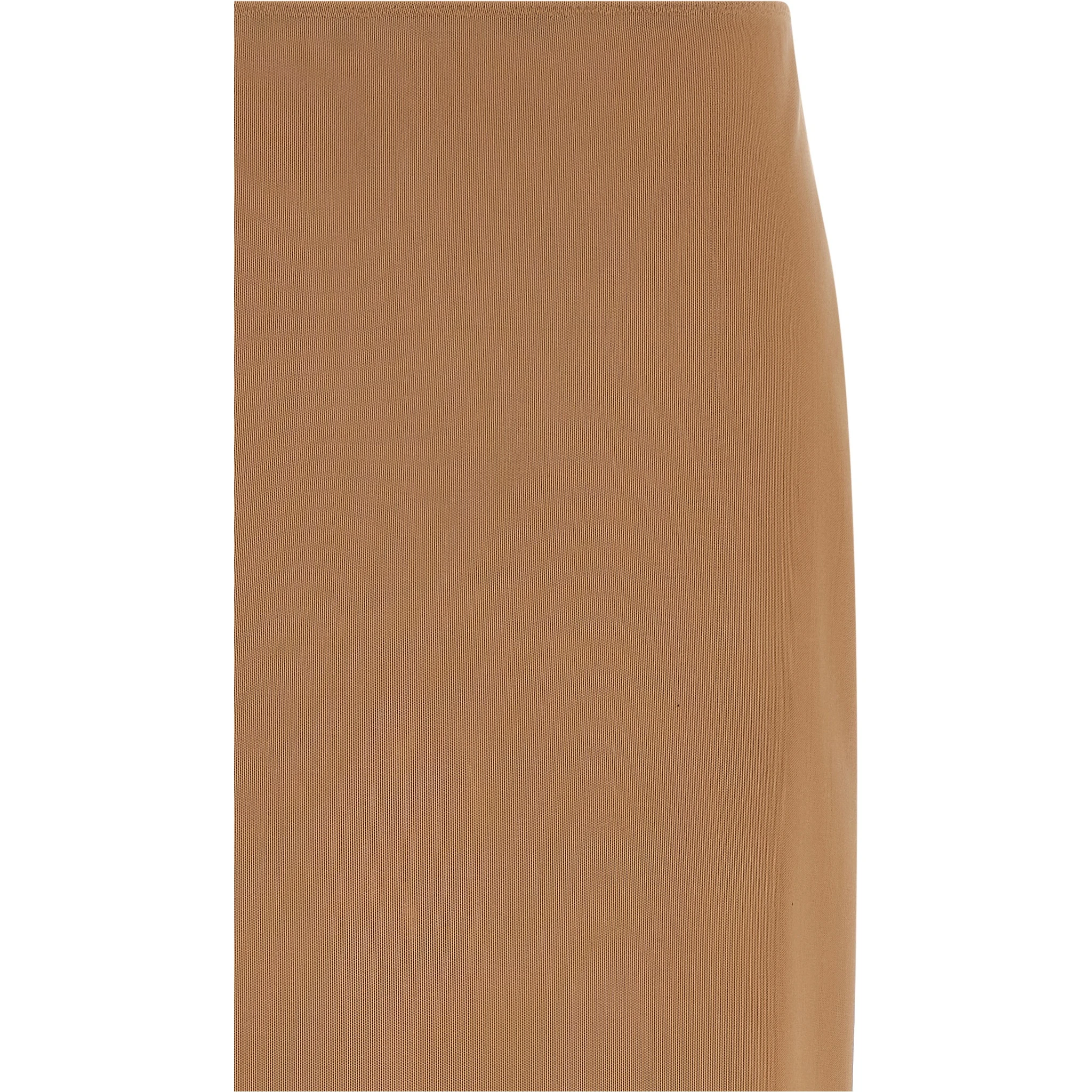Beige Polyamide Midi Skirt