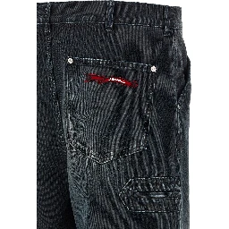 Black Cotton Jeans Denim
