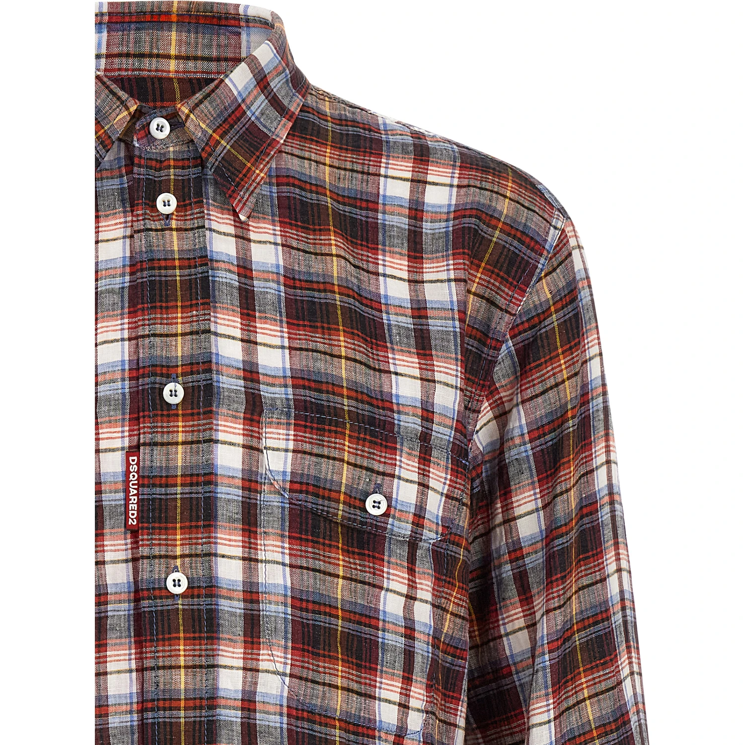 Multicolor Linen Blouse