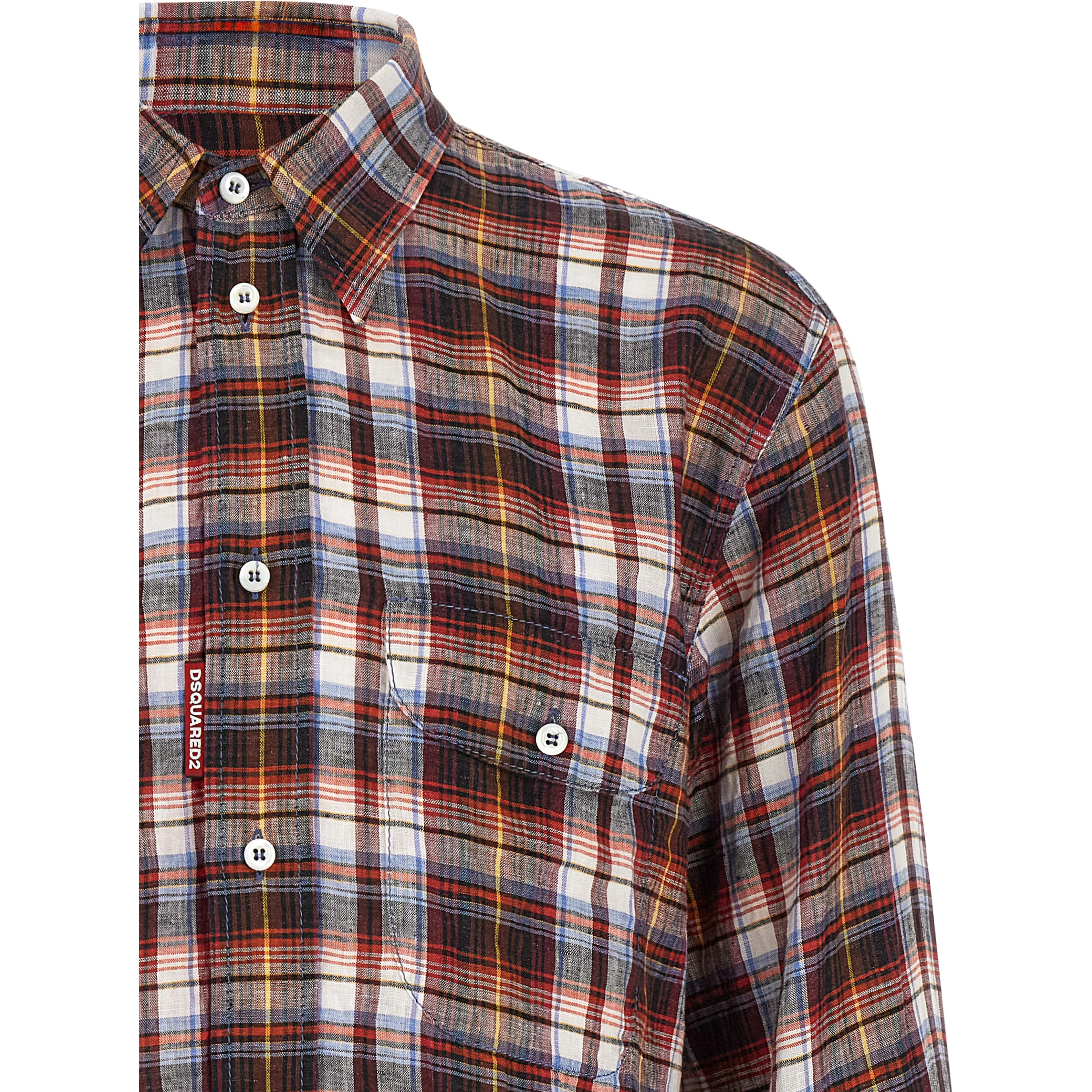 Multicolor Linen Blouse