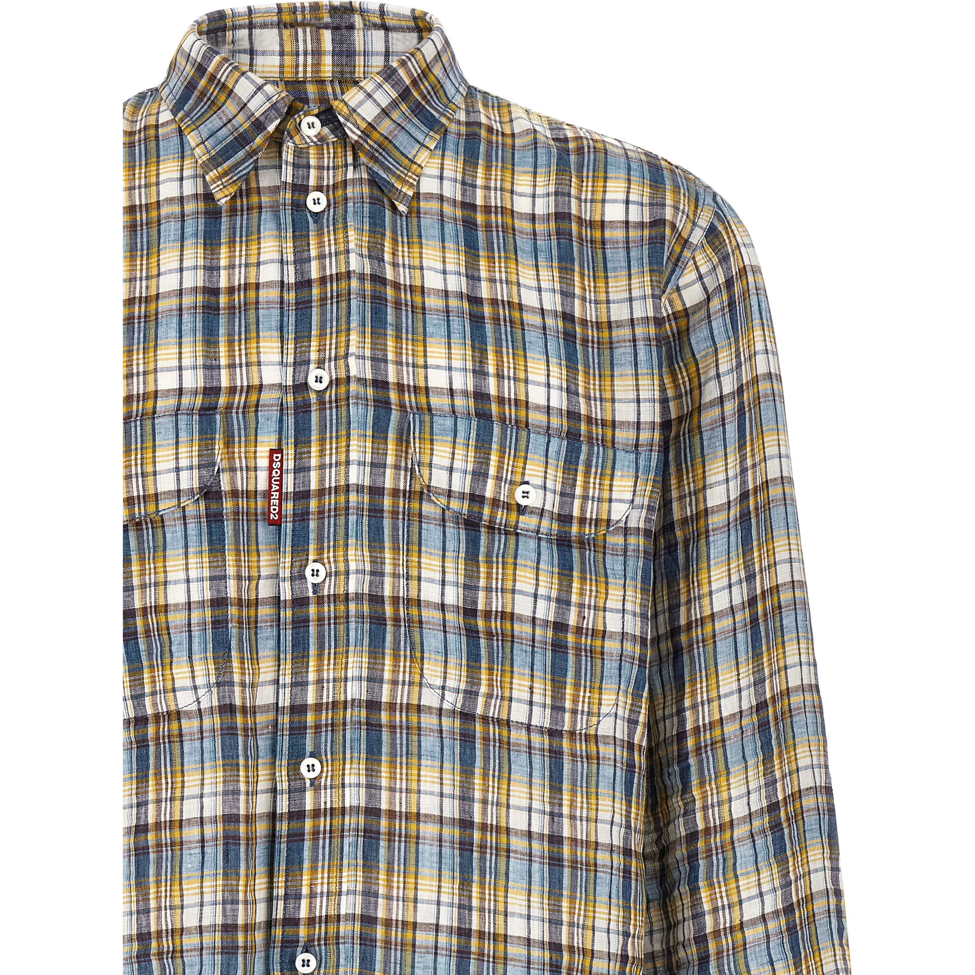 Multicolor Linen Blouse