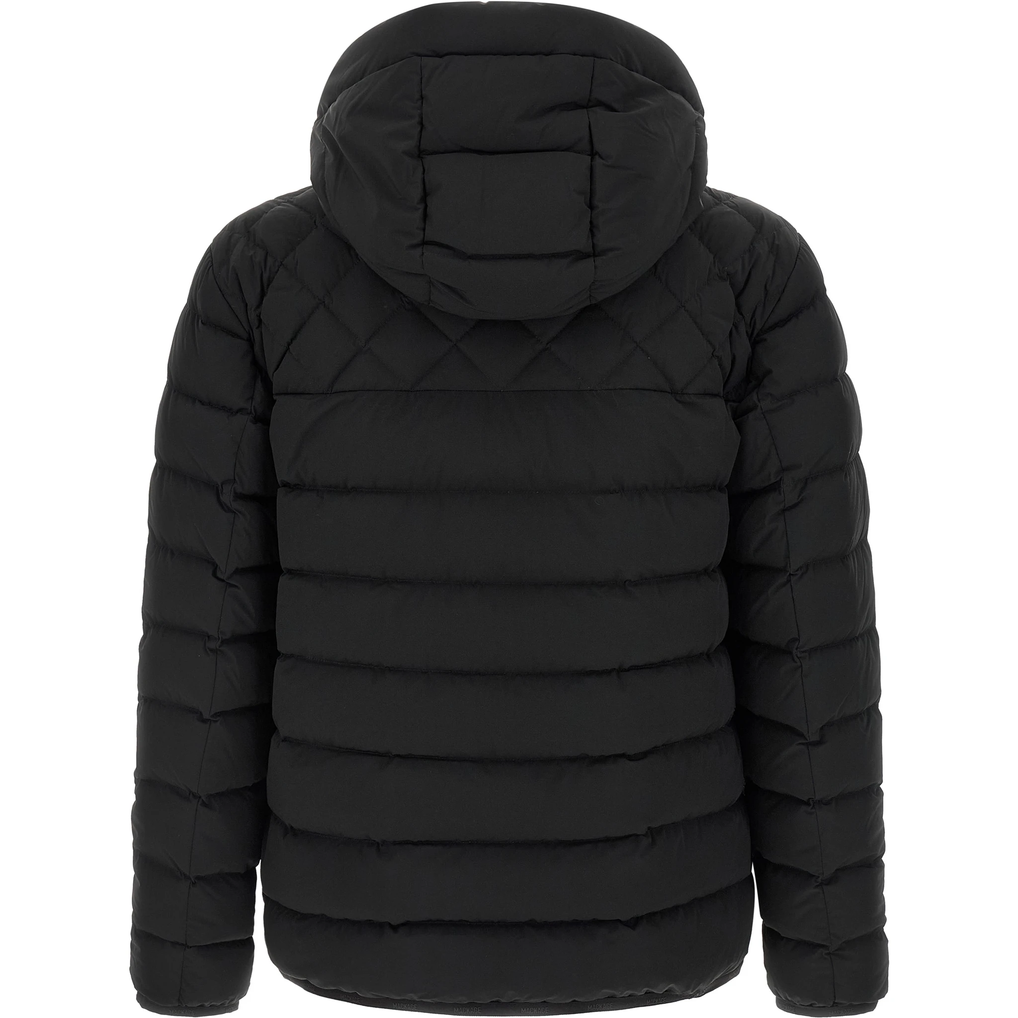 Black Nylon Full-Length Jacket