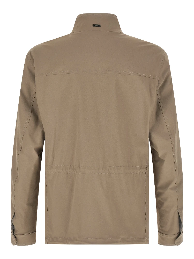 Beige Polyamide Full-Length Jacket alternative