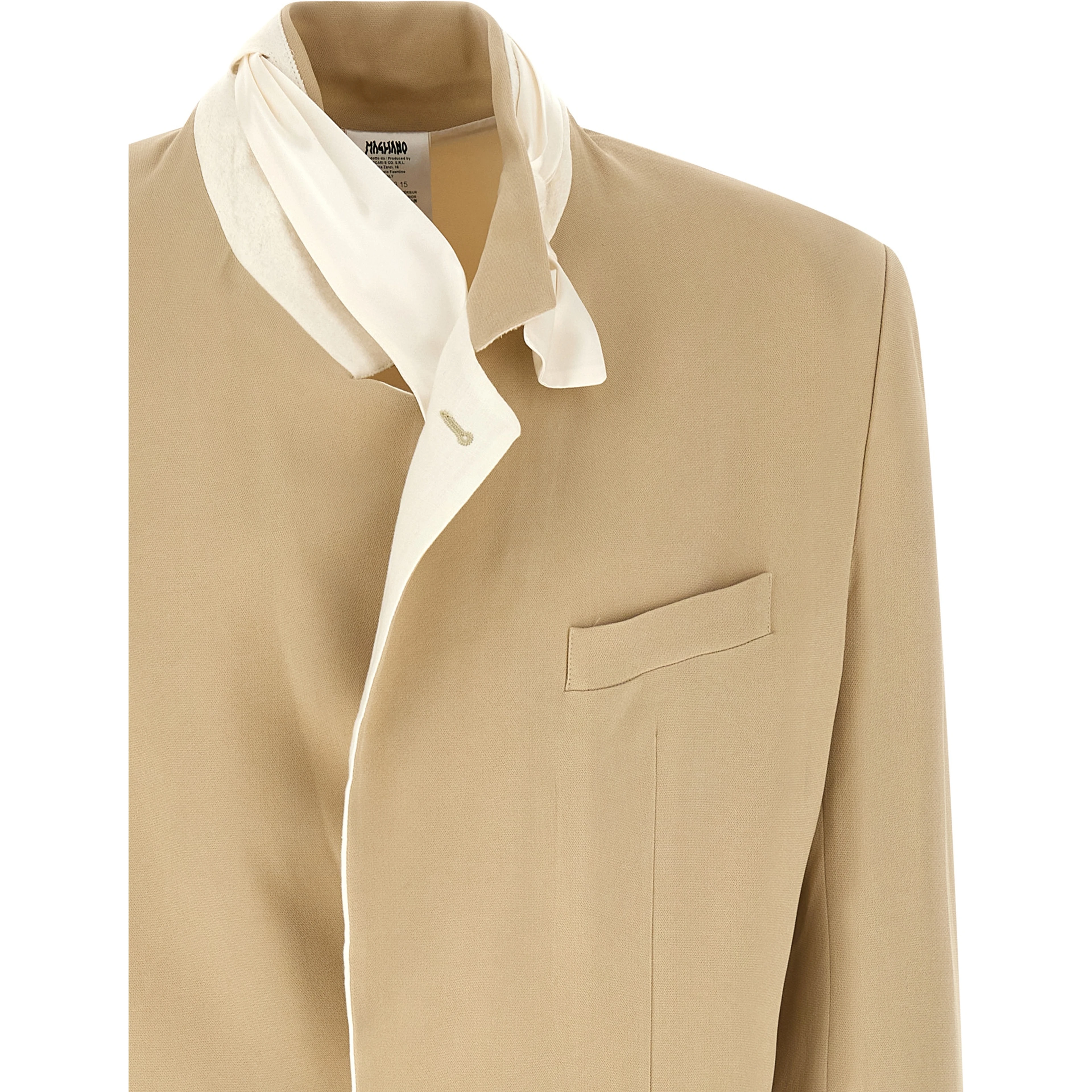Beige Viscose Blazer
