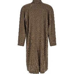 Beige Virgin Wool Coat