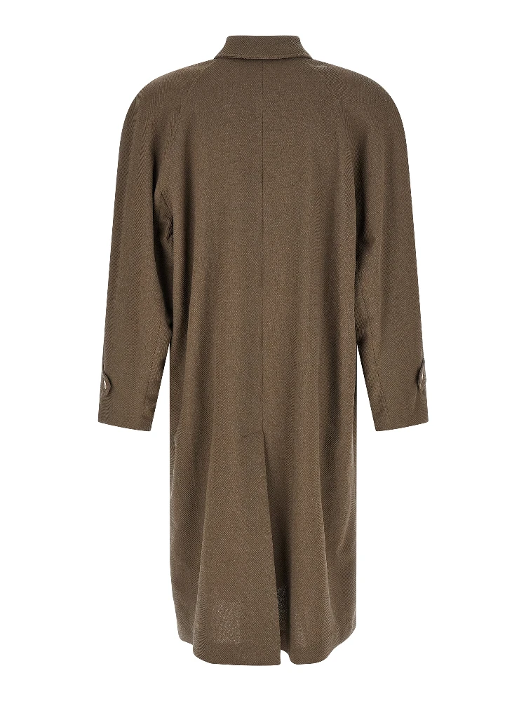 Beige Virgin Wool Coat alternative