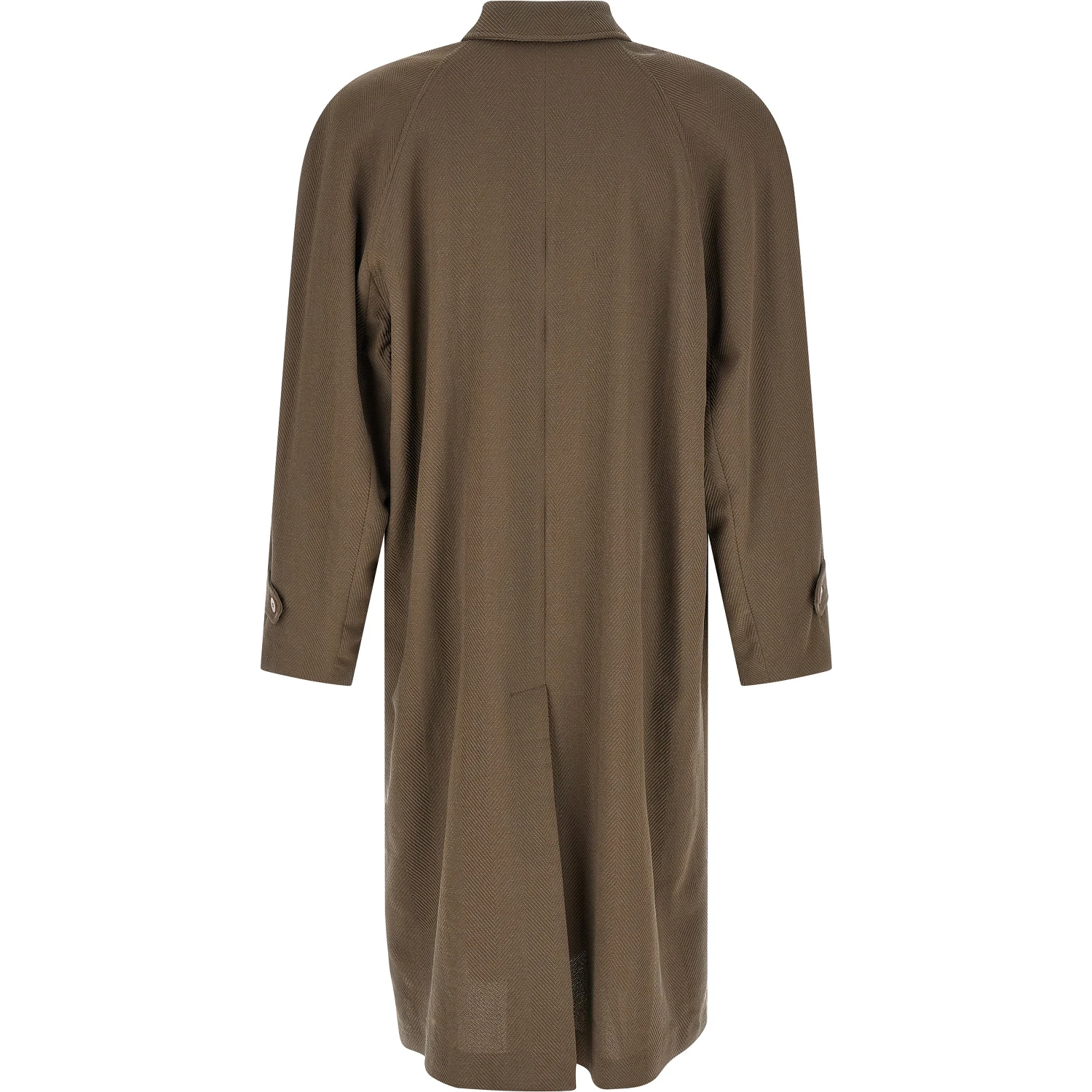 Beige Virgin Wool Coat
