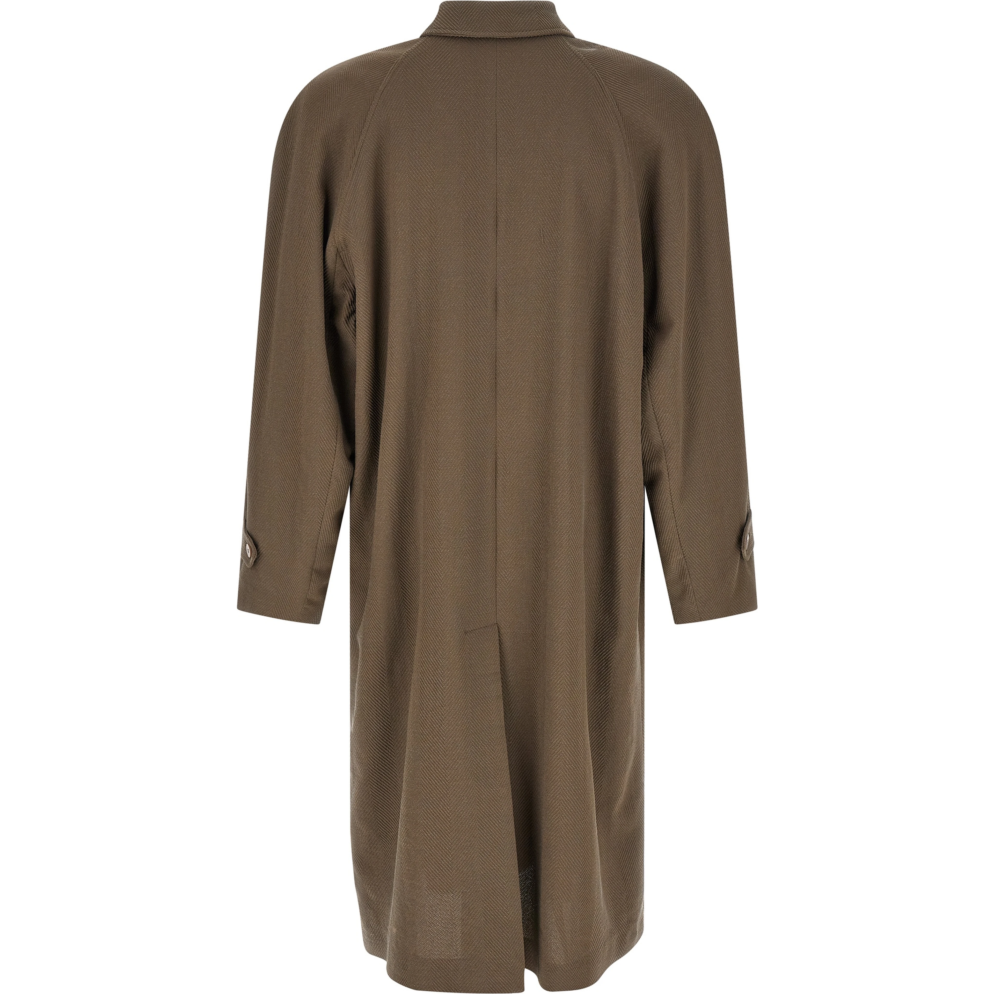 Beige Virgin Wool Coat