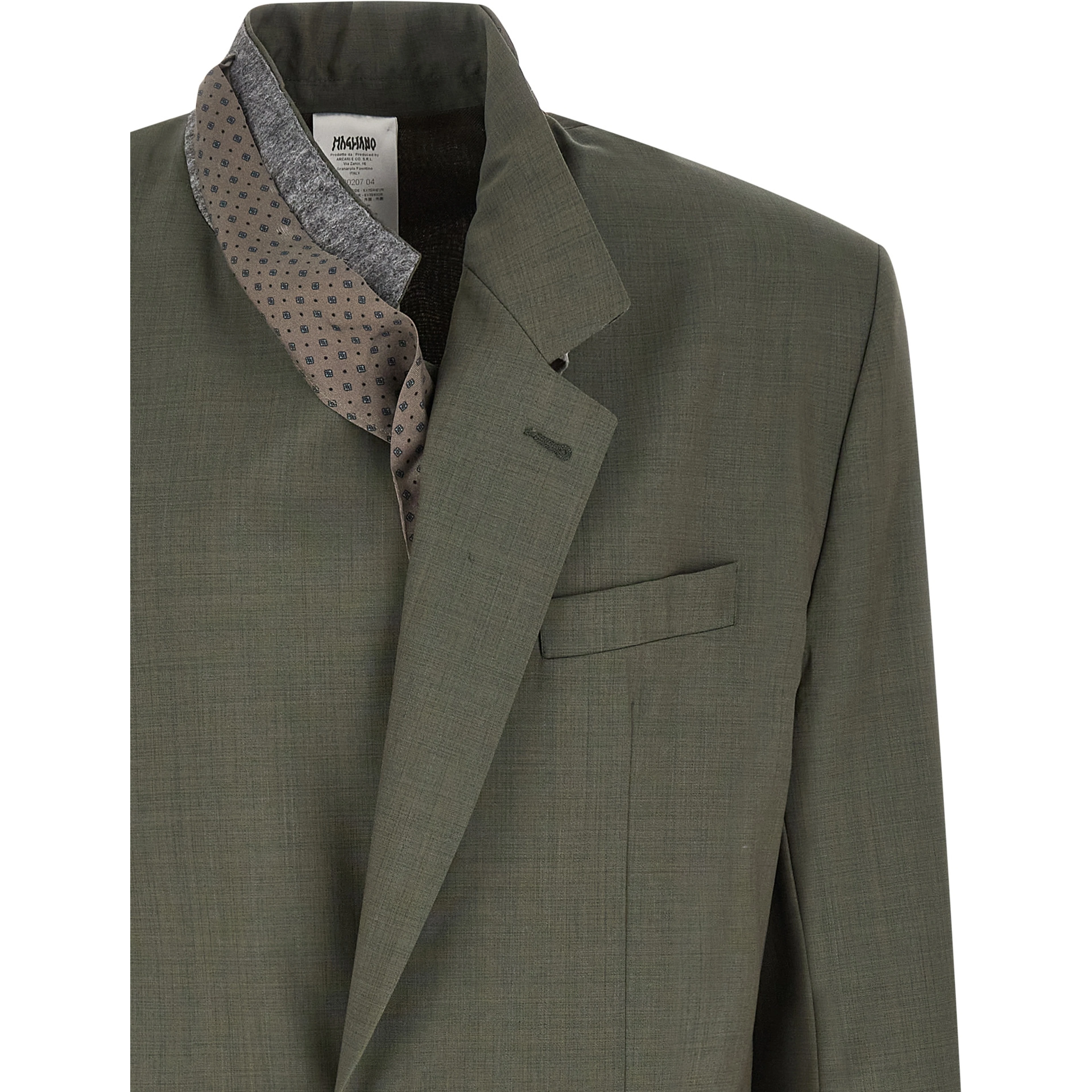Bicolor Virgin Wool Blazer
