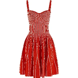 Multicolor Viscose Short Dress
