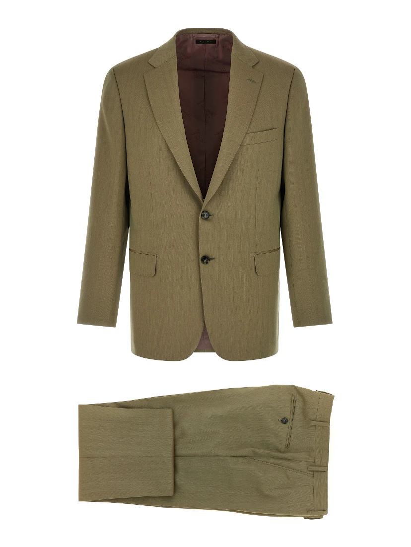 Bicolor Wool Two-Piece Suit