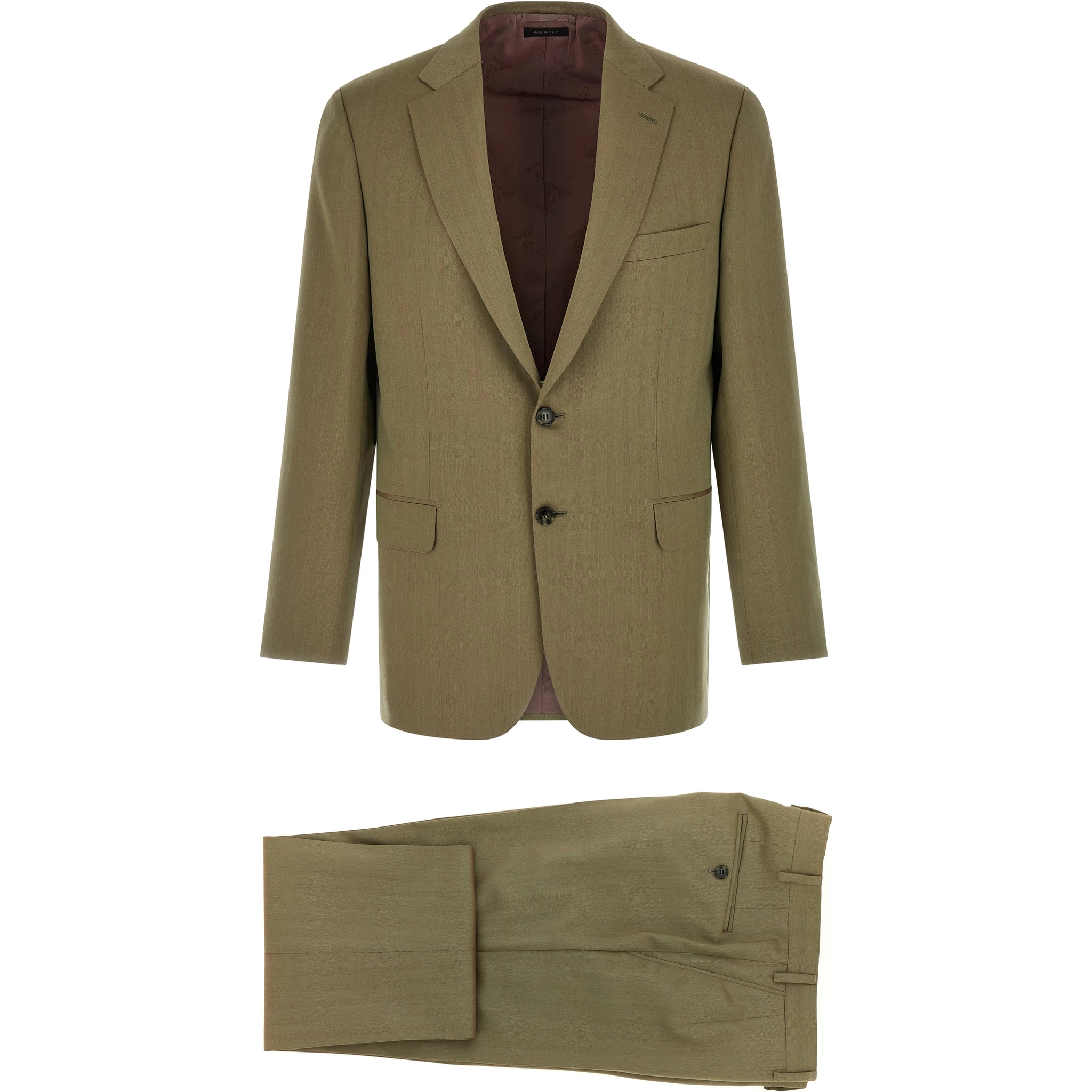 Bicolor Wool Two-Piece Suit