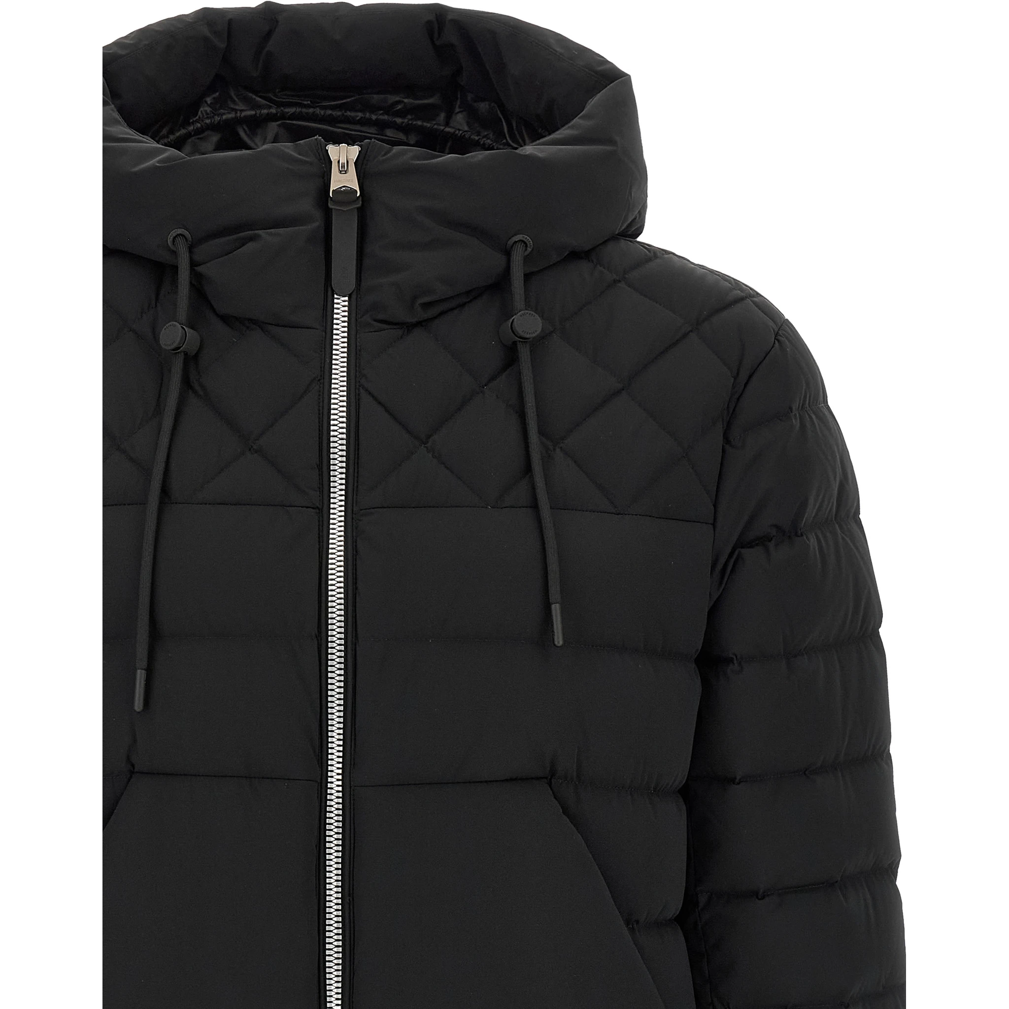 Black Nylon Full-Length Jacket